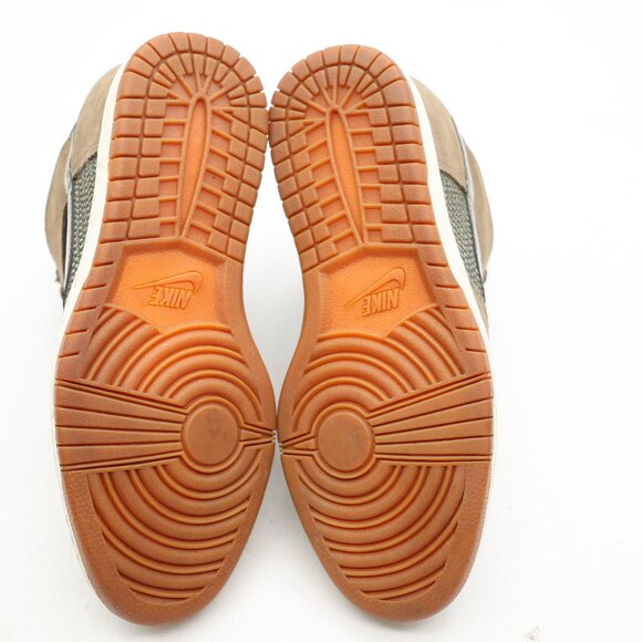 Nike Dunk Sky Hi Hidden Wedge Women's 7.5 Olive Green Suede Sneakers 579763-300 - Picture 9 of 9